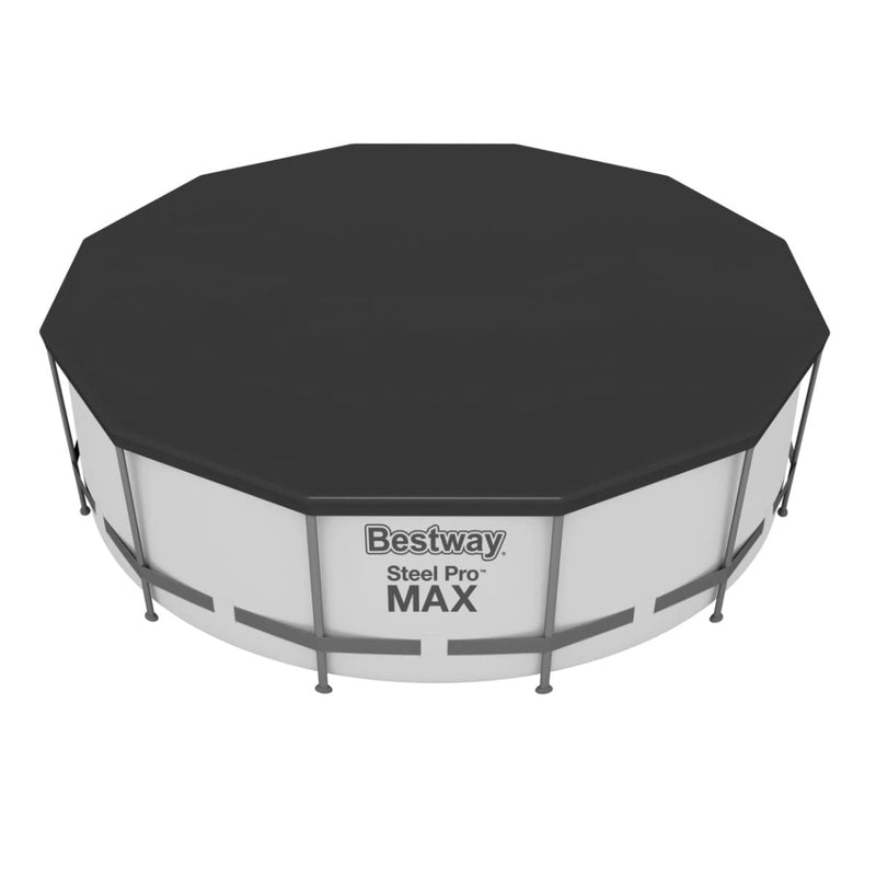 Bestway Steel Pro Max | Round Frame Swimming Pool with Filter Pump, Above Ground Frame Pools, Grey, 10’