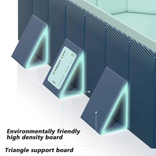 Foldable Swimming Pool Portable Pool for Kids and Adults Includes Patches Rectangular Shaped with Sturdy Support for Backyard arden, Backyard, Lawn(2.6m/8.5ft)