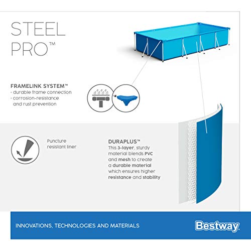Bestway Steel Pro | Metal Frame Above Ground Pool, Family Outdoor Pool 13.1ft