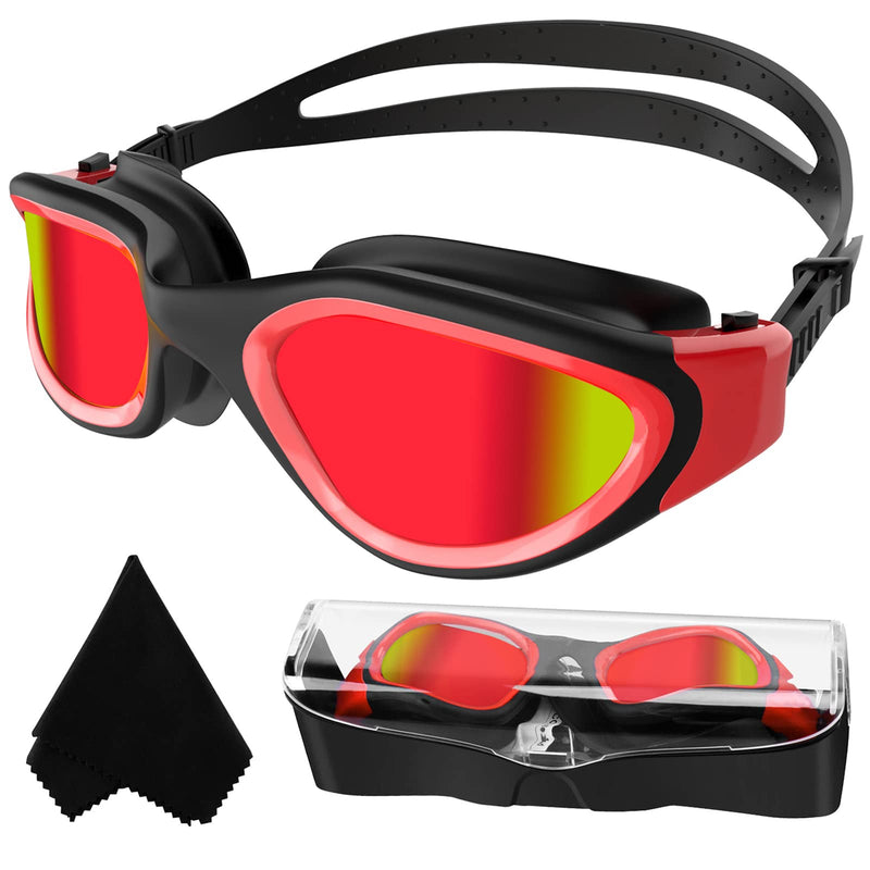 Adult Swimming Goggles,Polarized Open Water Goggles Swimming Anti Fog UV Protection No Leakage Clear Vision Easy to Adjust for Adults Men Women Teenagers