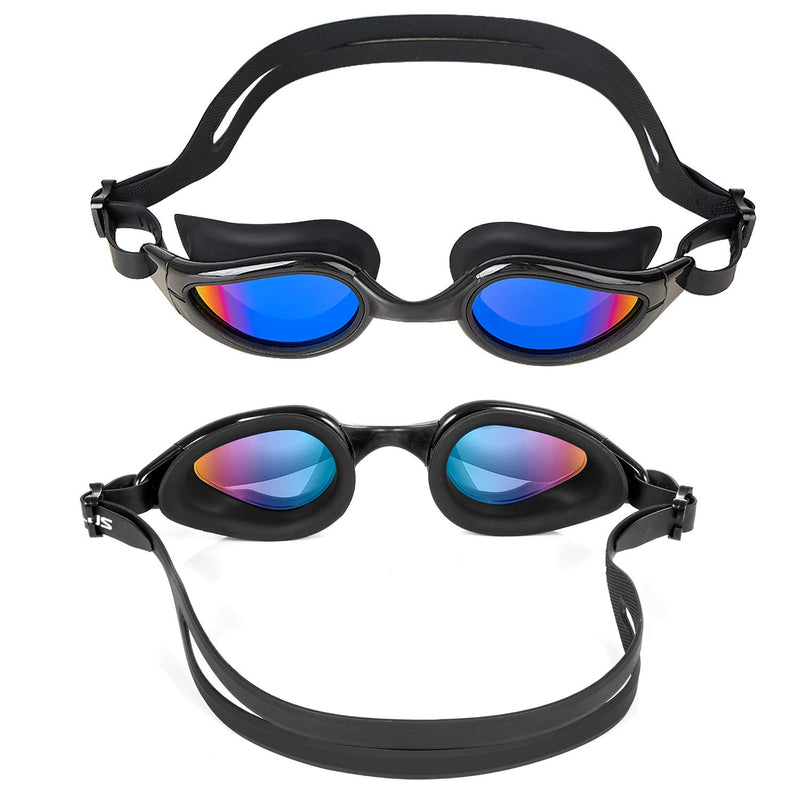 TOPLUS Swimming Goggles - Adult Unisex Swim Goggles with No Leaking, Anti Fog, UV Protection for Men, Women, Kids 8+