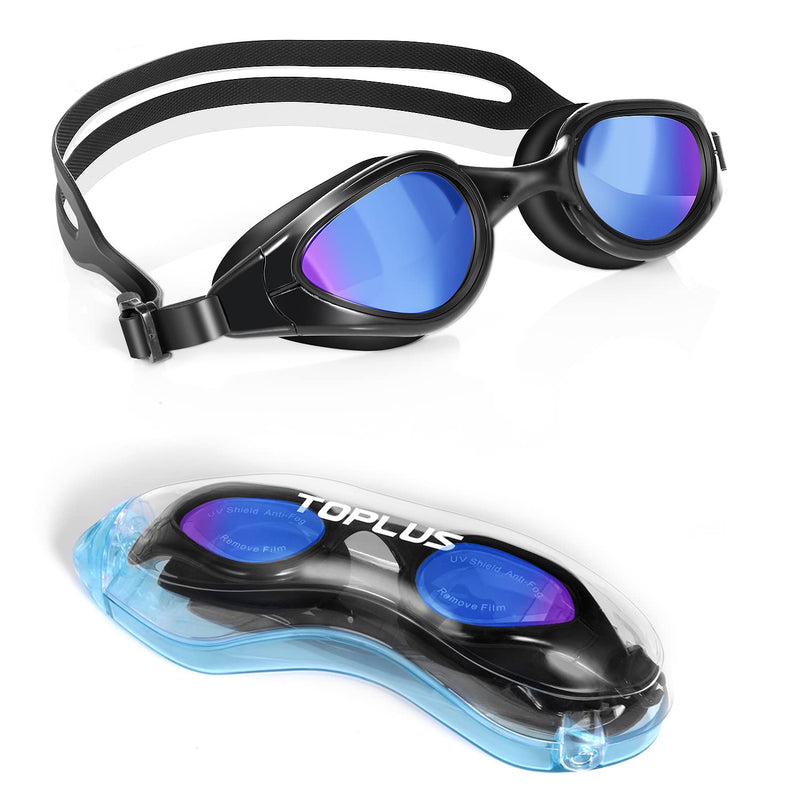 TOPLUS Swimming Goggles - Adult Unisex Swim Goggles with No Leaking, Anti Fog, UV Protection for Men, Women, Kids 8+