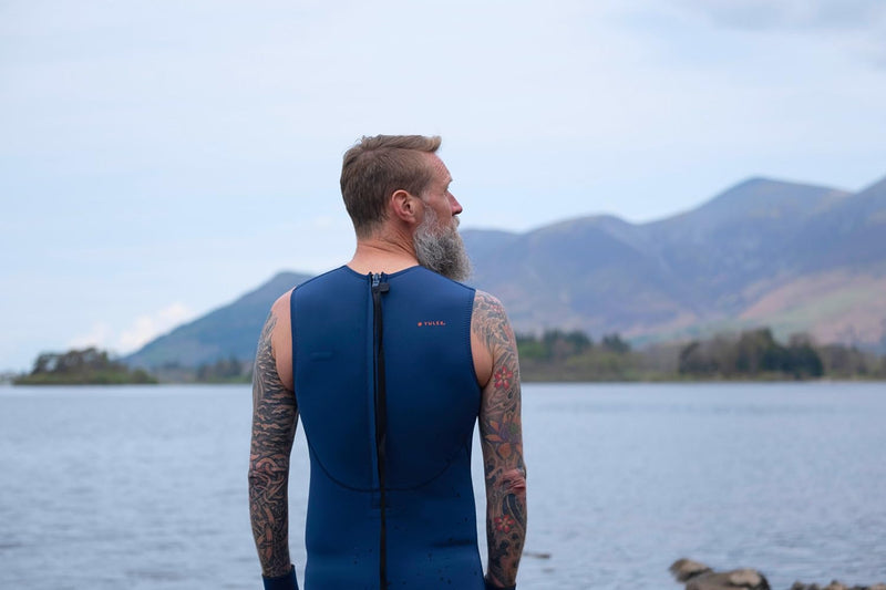 ZONE3 Men's Yulex Kneeskin Swimsuit Made of Natural Rubber with Two Way Stretch Providing Flex/Warmth for Open Water Swimming, Surfing, Water Sports