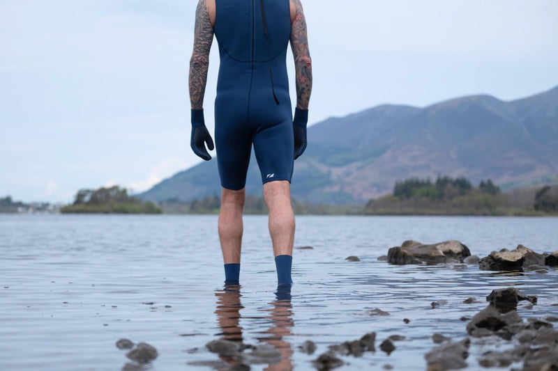 ZONE3 Men's Yulex Kneeskin Swimsuit Made of Natural Rubber with Two Way Stretch Providing Flex/Warmth for Open Water Swimming, Surfing, Water Sports