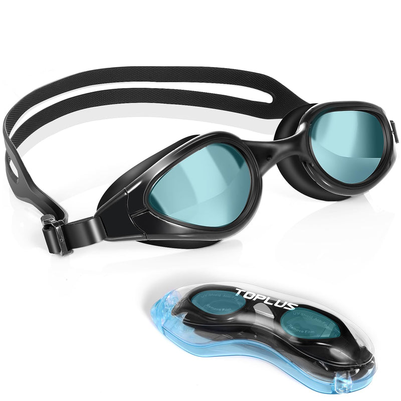 TOPLUS Swimming Goggles - Adult Unisex Swim Goggles with No Leaking, Anti Fog, UV Protection for Men, Women, Kids 8+