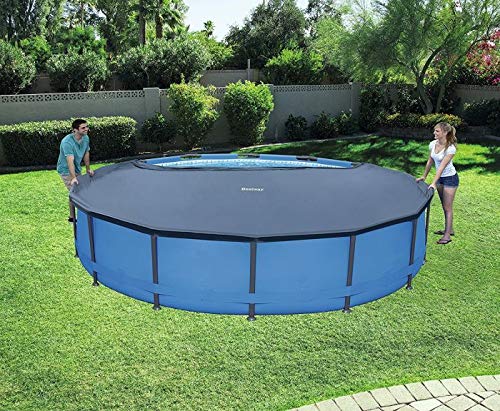 Bestway Steel Pro Max | Round Frame Swimming Pool with Filter Pump, Above Ground Frame Pools, Grey, 10’