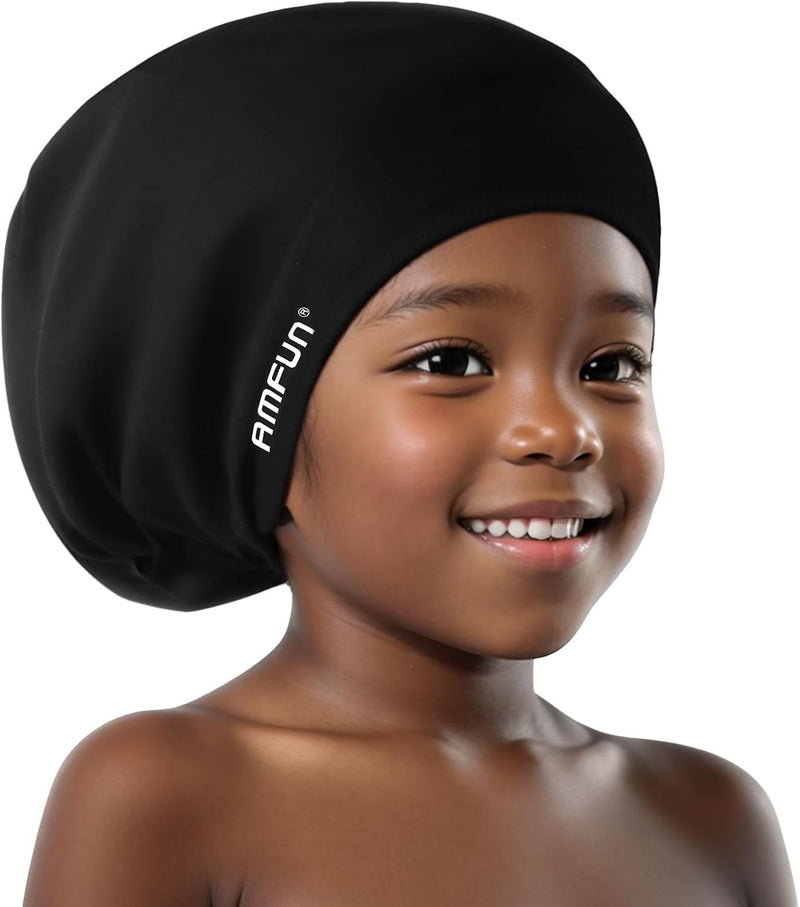 AMFUN Silicone Cover Ears Swimming Caps, Adult Unisex Swim Hat for Long Hair, Elastic Anti-slip Swimming Hat, Hypoallergenic Waterproof Swimming Caps for Men and Women