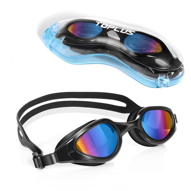 TOPLUS Swimming Goggles - Adult Unisex Swim Goggles with No Leaking, Anti Fog, UV Protection for Men, Women, Kids 8+