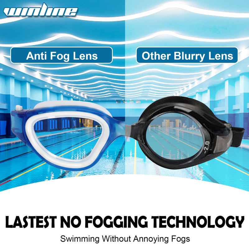 Adult Swimming Goggles,Polarized Open Water Goggles Swimming Anti Fog UV Protection No Leakage Clear Vision Easy to Adjust for Adults Men Women Teenagers