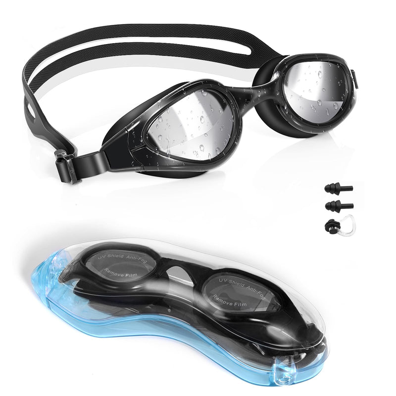 TOPLUS Swimming Goggles - Adult Unisex Swim Goggles with No Leaking, Anti Fog, UV Protection for Men, Women, Kids 8+