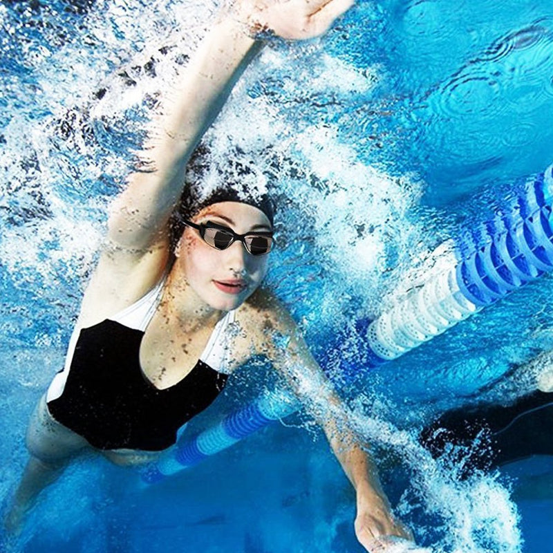 Hurdilen Swim Goggles, Swimming Goggles Anti-Fog UV Protection Coated Lens No Leaking with Swim Cap,Nose Clip,Earplugs,Case for Men Women Adult Youth Kids
