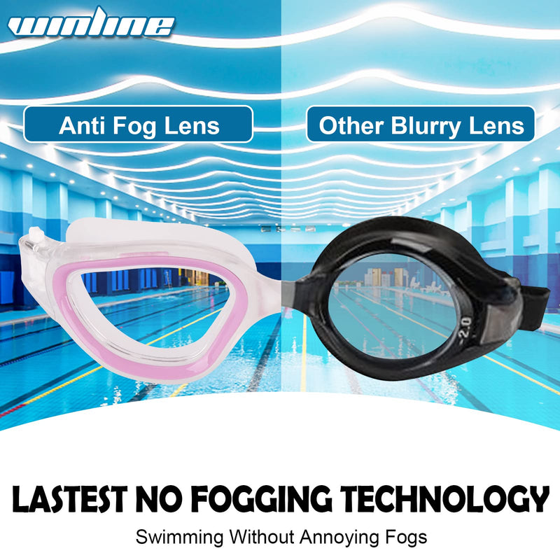 Adult Swimming Goggles,Polarized Open Water Goggles Swimming Anti Fog UV Protection No Leakage Clear Vision Easy to Adjust for Adults Men Women Teenagers