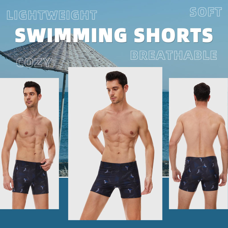 AMZSPORT Swimming Trunks Men, Quick Dry Swim Shorts Beach Board Swimwear