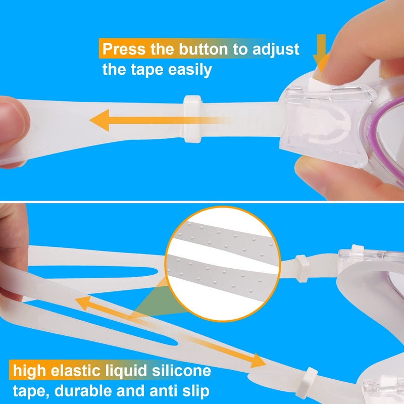 Adult Swimming Goggles,Polarized Open Water Goggles Swimming Anti Fog UV Protection No Leakage Clear Vision Easy to Adjust for Adults Men Women Teenagers