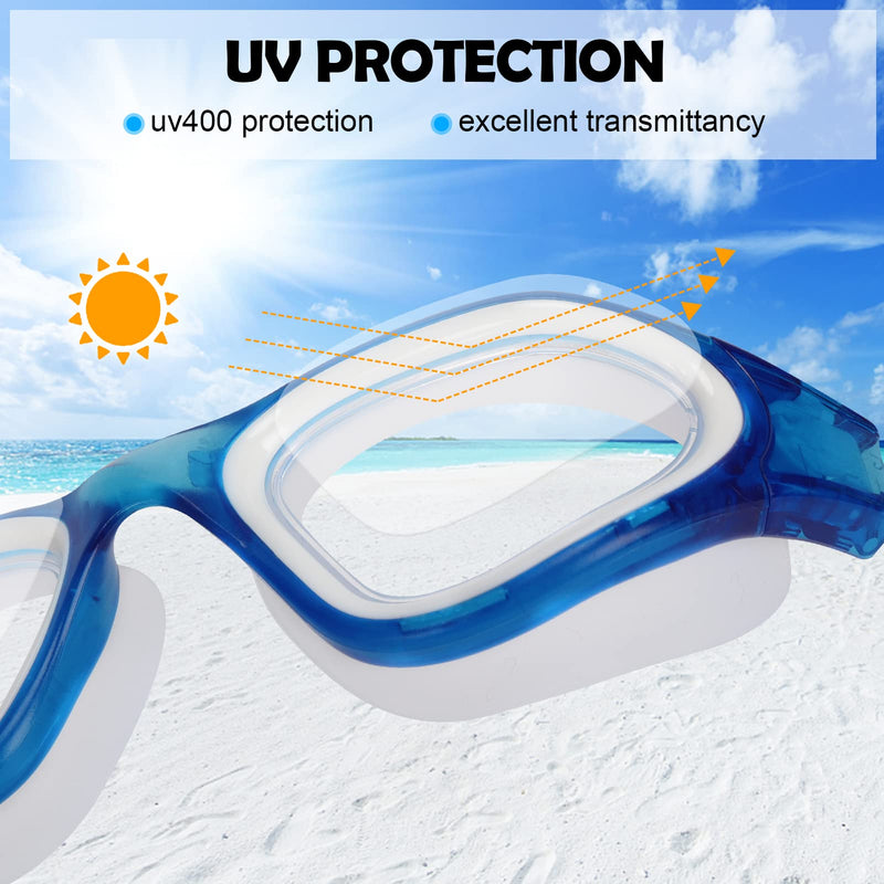 Adult Swimming Goggles,Polarized Open Water Goggles Swimming Anti Fog UV Protection No Leakage Clear Vision Easy to Adjust for Adults Men Women Teenagers