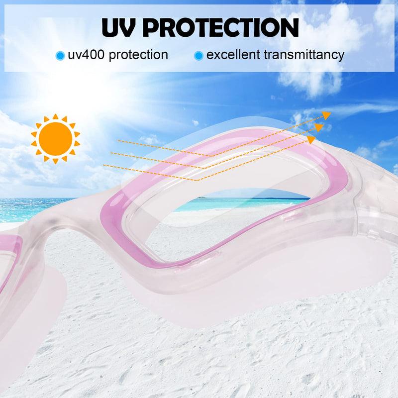 Adult Swimming Goggles,Polarized Open Water Goggles Swimming Anti Fog UV Protection No Leakage Clear Vision Easy to Adjust for Adults Men Women Teenagers