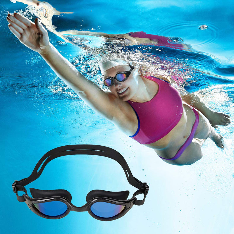 TOPLUS Swimming Goggles - Adult Unisex Swim Goggles with No Leaking, Anti Fog, UV Protection for Men, Women, Kids 8+