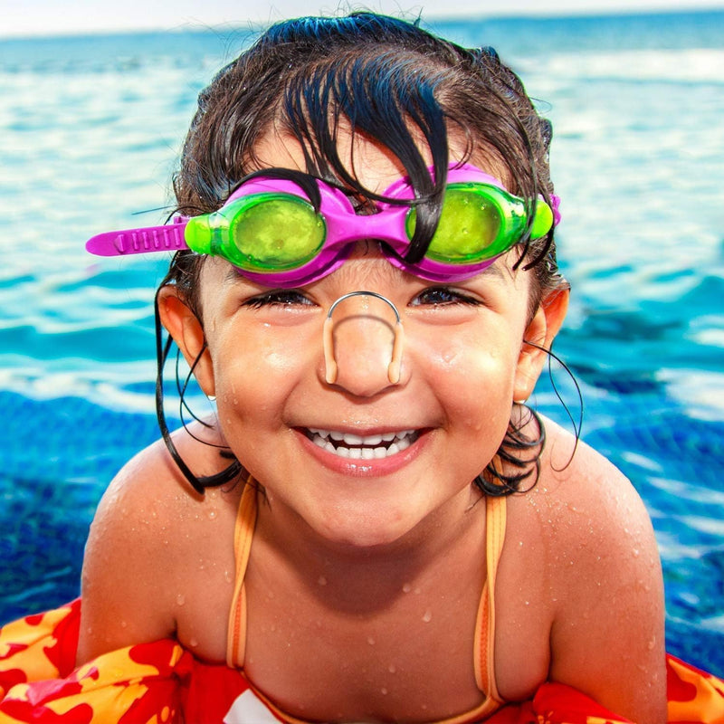 LDATY 3Pcs Swimming Nose Clip Unisex Adult Swim Competition Nose Clip Training Nose Plugs Swimming Competition Protector with Storage Cases for Adults Water Sports Pool (X)