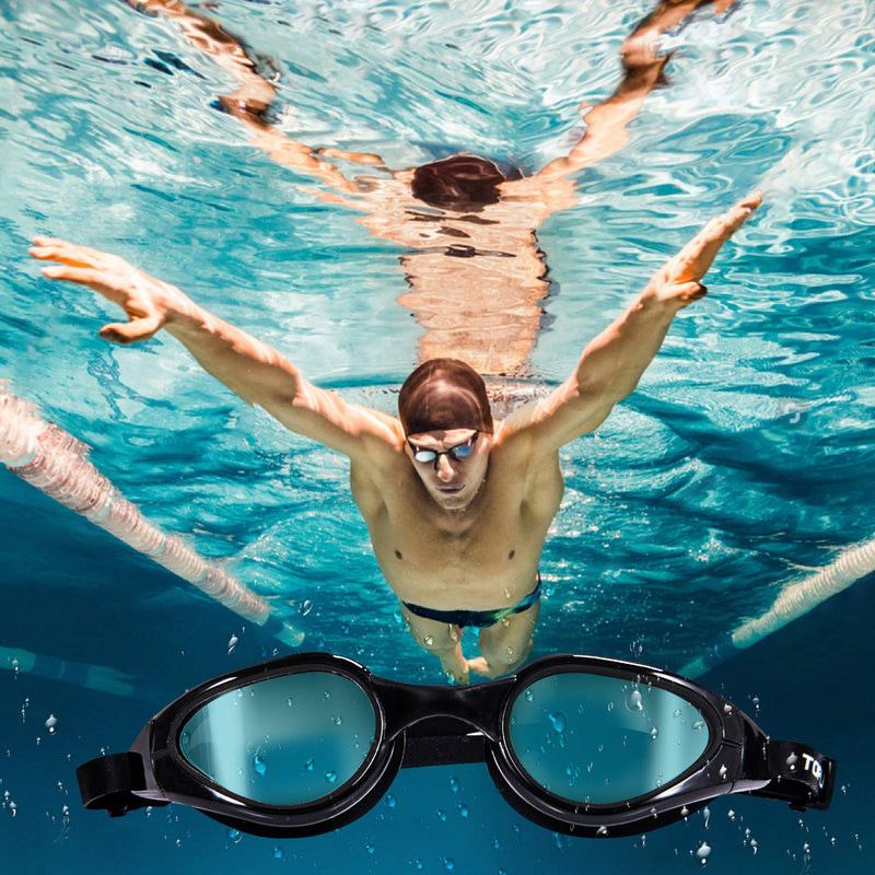 TOPLUS Swimming Goggles - Adult Unisex Swim Goggles with No Leaking, Anti Fog, UV Protection for Men, Women, Kids 8+