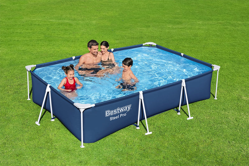 Bestway Steel Pro | Metal Frame Above Ground Pool, Family Outdoor Pool 13.1ft